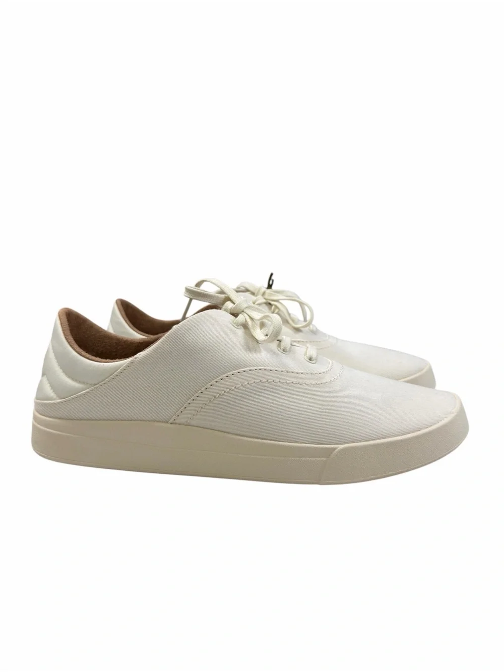 Olukai Kohu Canvas Sneakers in Off-White Color Women’s Size 10